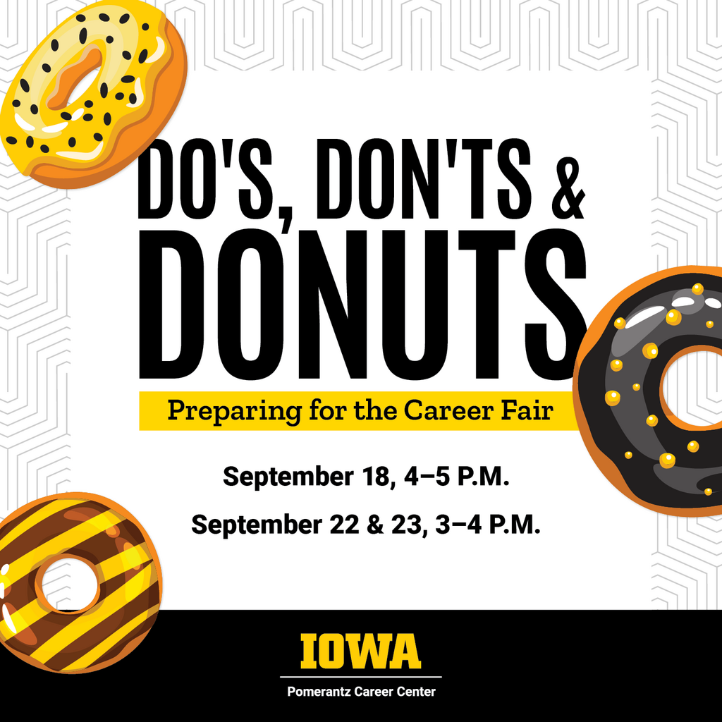 Do's, Don'ts, & Donuts: Preparing for the Career Fair promotional image