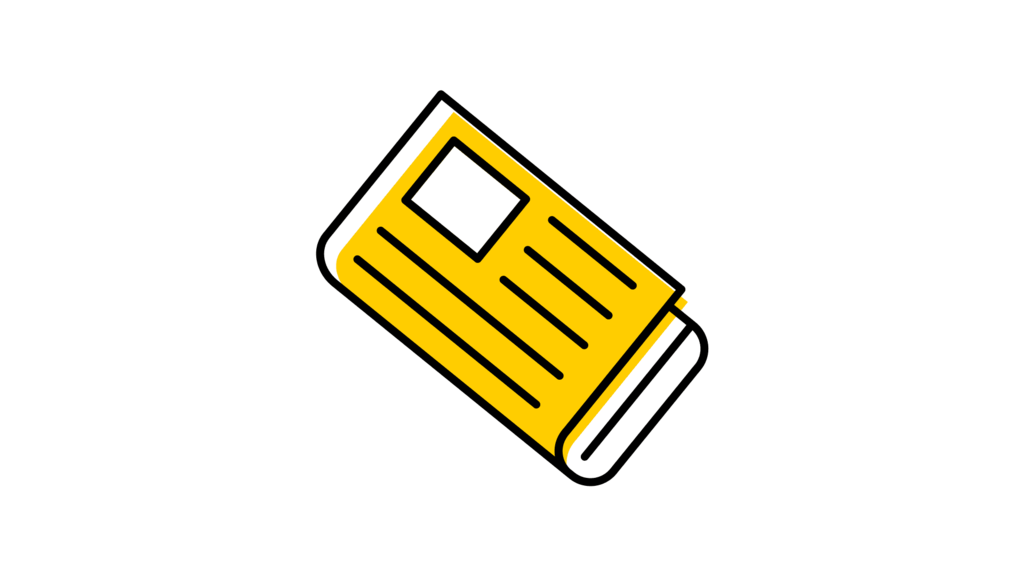 gold newspaper icon